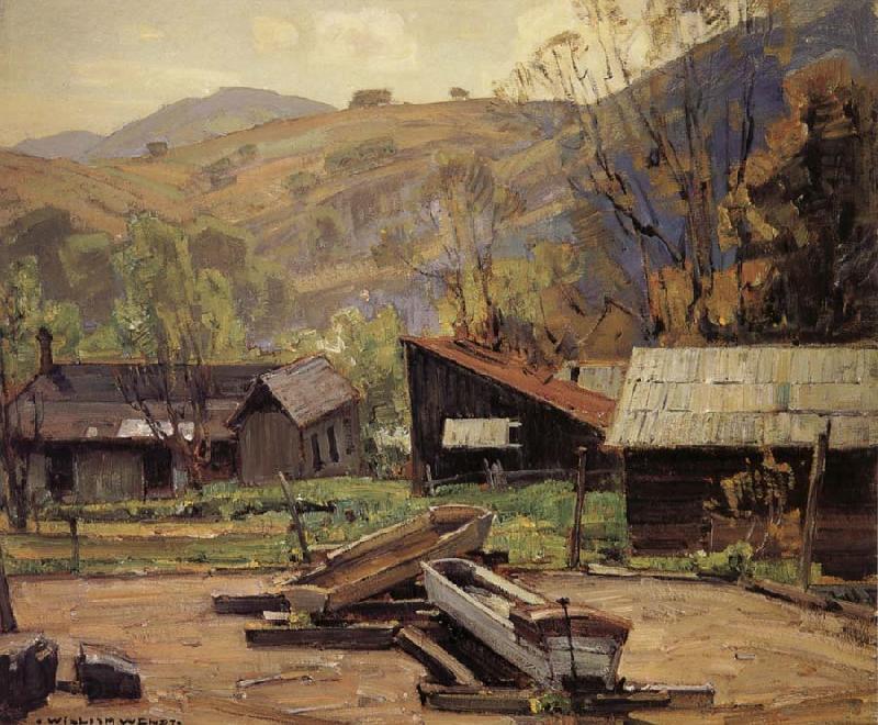 William Wendt Untitle Landscape oil painting picture